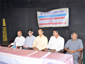 counseling program on opportunities in engineering & centerlised admission process 2014