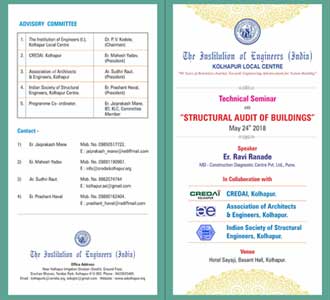  Technical Seminar - “Structural Audit Of Buildings” 24 May 2018