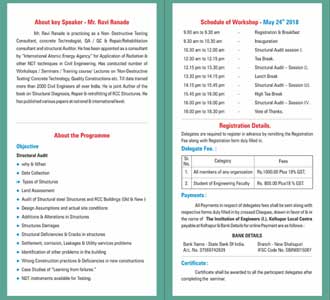  Technical Seminar - “Structural Audit Of Buildings” 24 May 2018