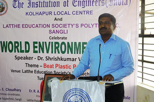  World Environment Day 2018 At Latthe Education Society’s Polytechnic, Sangli.