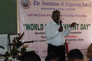  World Environment Day 2018 At Latthe Education Society’s Polytechnic, Sangli.